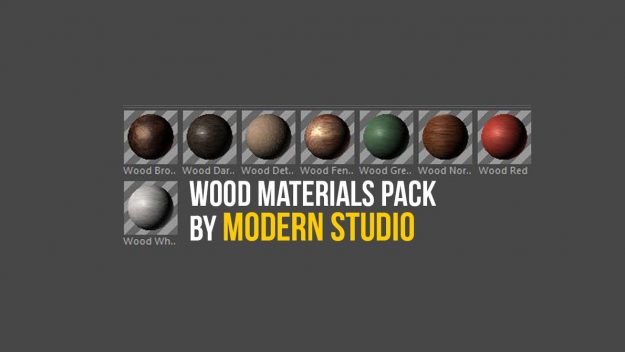 Wood Materials Cinema 4D Preset